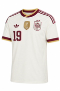 SPAIN 2026 AWAY LAMINE YAMAL #10 WHITE CREAM SOCCER JERSEY