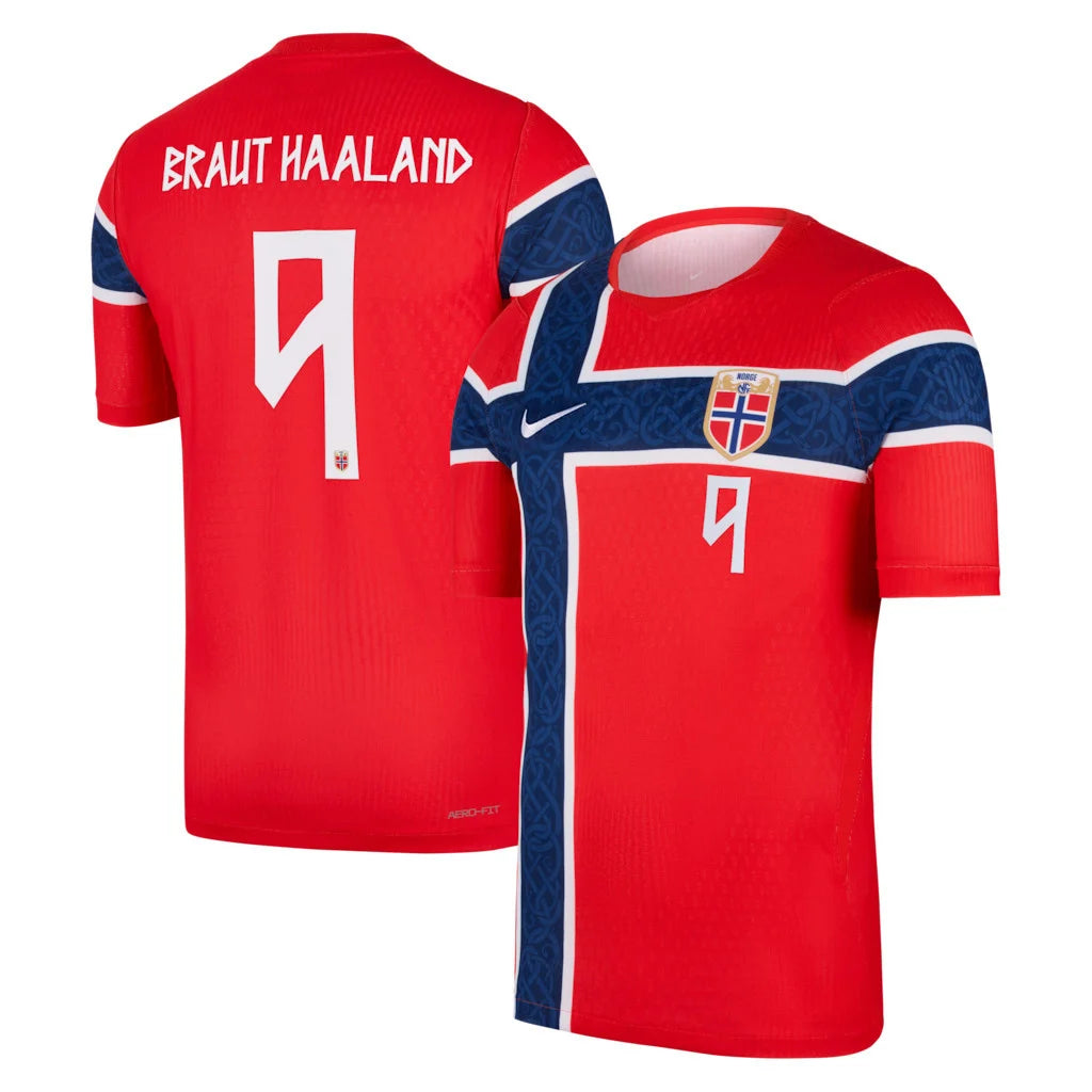 NORWAY 2026 HOME ERLING HAALAND #9 RED SOCCER JERSEY