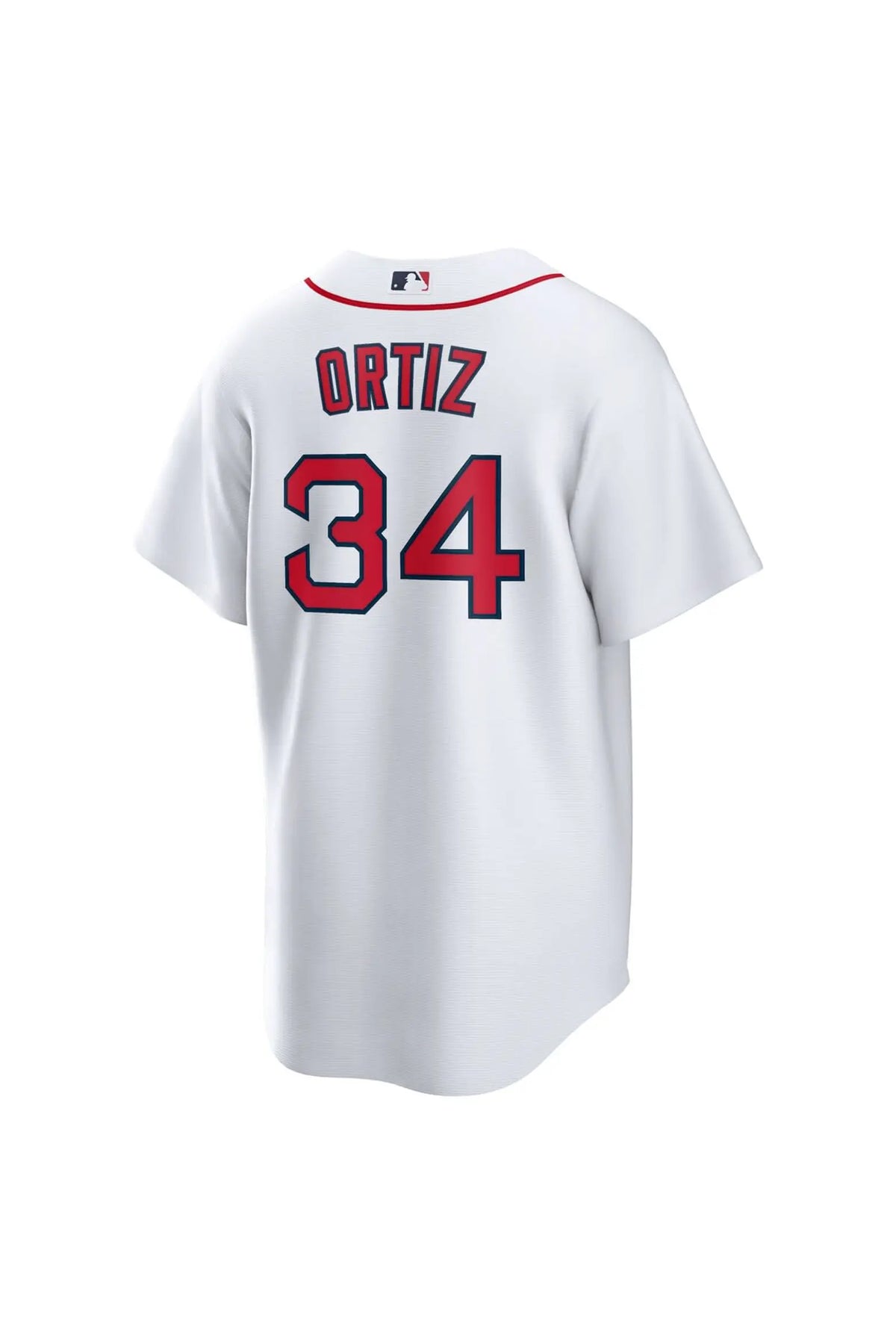 BOSTON RED SOX DAVID ORTIZ #34 THROWBACK WHITE & RED BASEBALL JERSEY