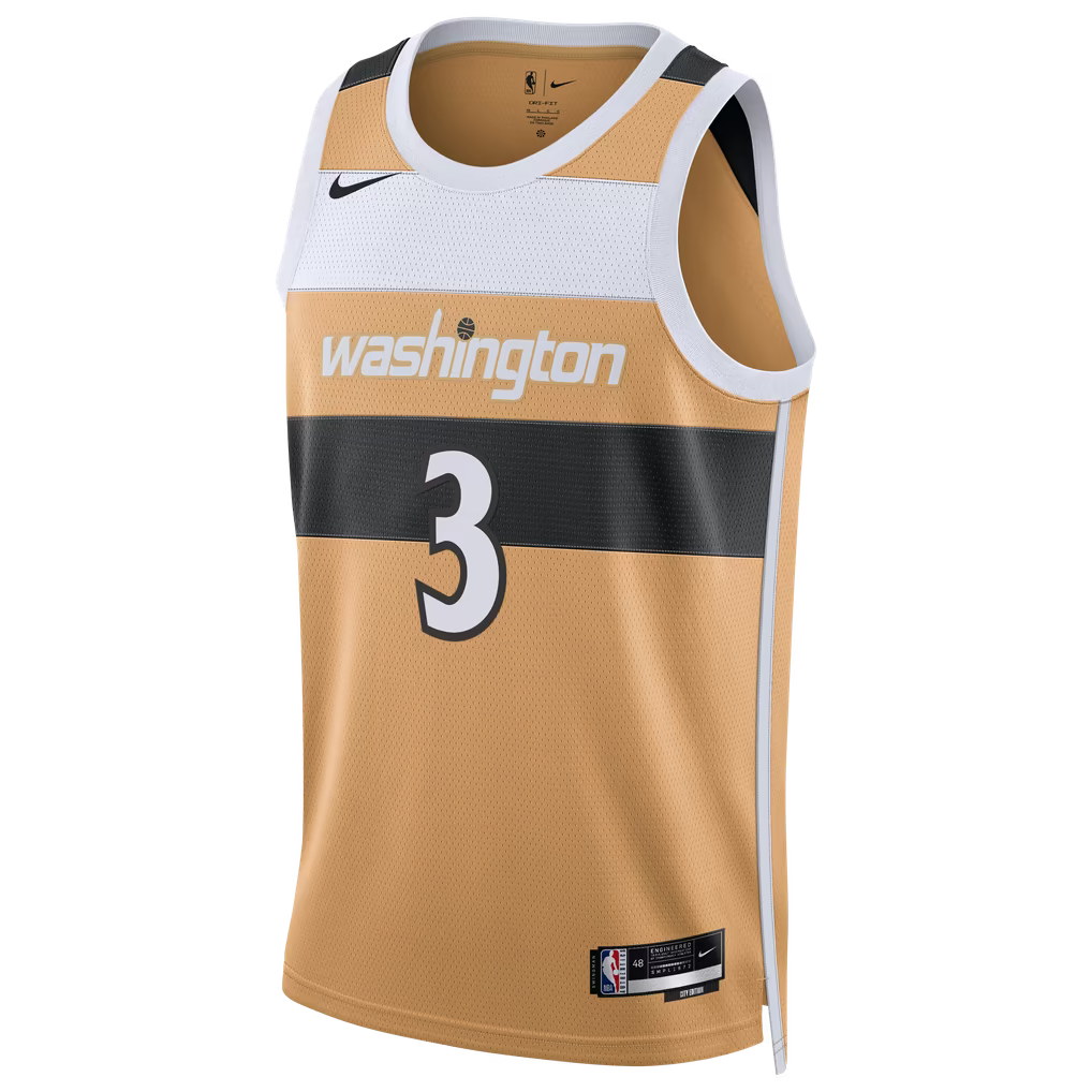 WASHINGTON WIZARDS TRAE YOUNG #3 CREAM NBA JERSEY