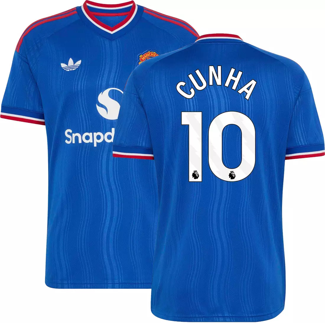 MANCHESTER UNITED 2026 AWWAY MATHEUS CUNHA #10 BLUE SOCCER JERSEY