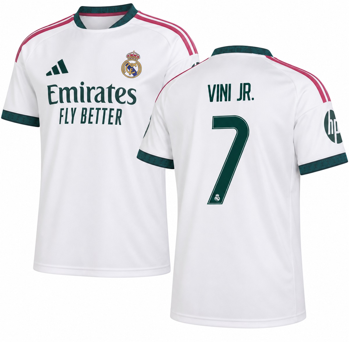 REAL MADRID 2026 HOME VINI JR #7 WHITE SOCCER JERSEY