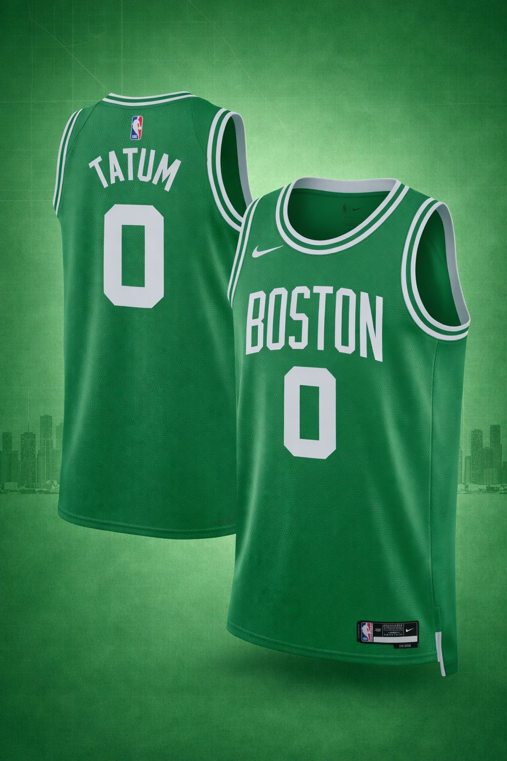 Boston Celtics #0 Tatum Green Jersey – NBA Statement Edition