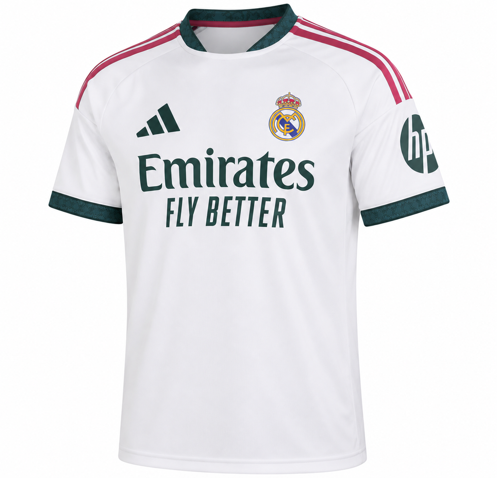 REAL MADRID 2026 HOME KYLIAN MBAPPE #10 WHITE SOCCER JERSEY