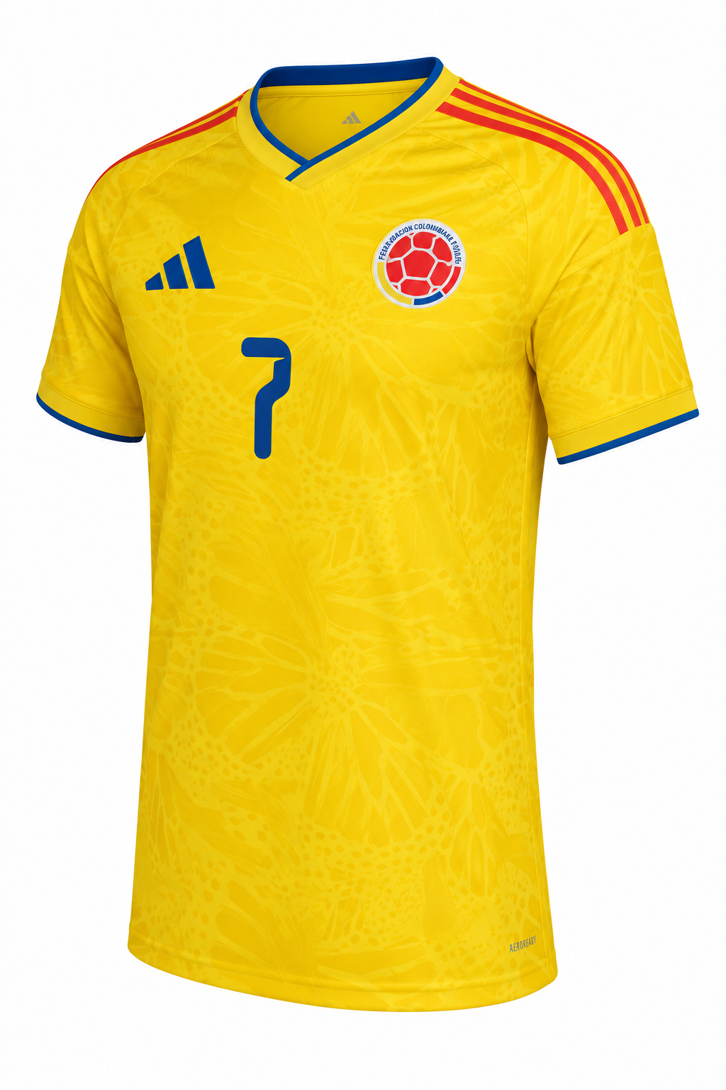 COLOMBIA 2026 HOME LUIS DIAZ #7 YELLOW COLOR SOCCER JERSEYS
