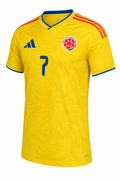 COLOMBIA 2026 HOME LUIS DIAZ #7 YELLOW COLOR SOCCER JERSEYS