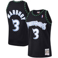 MINNESOTA TIMBERWOLVES STEPHON MARBURY #3 BLACK THROWBACK BASKETBALL JERSEY (Copy)