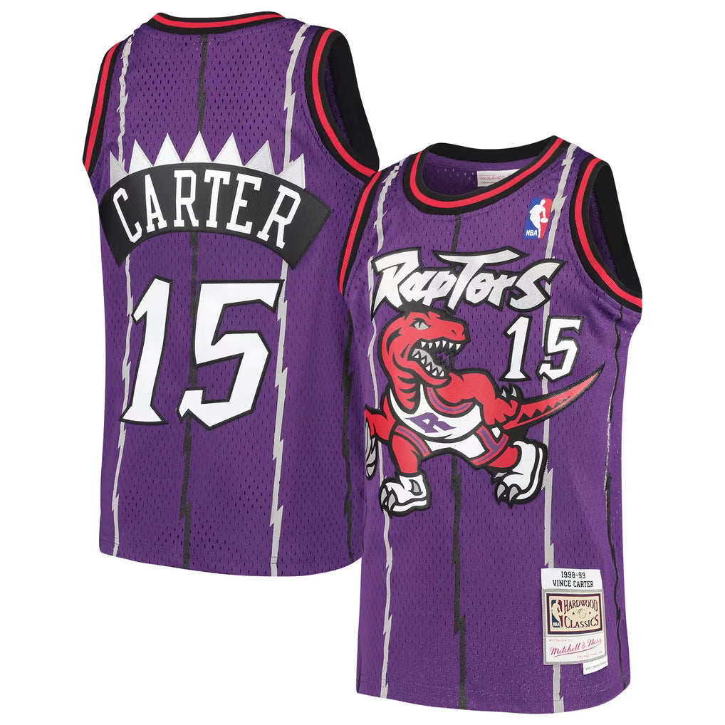 TORONTO RAPTORS VINCE CARTER #15 PURPLE THROWBACK NBA JERSEY