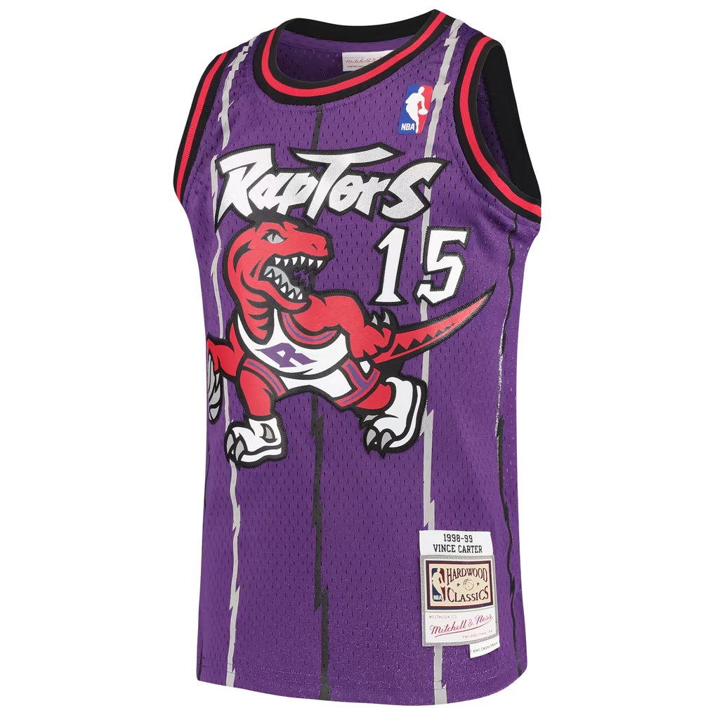 TORONTO RAPTORS VINCE CARTER #15 PURPLE THROWBACK NBA JERSEY