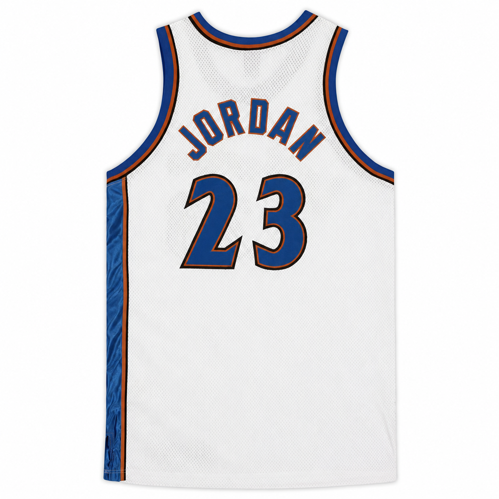 WASHINGTON WIZARDS MICHAEL JORDAN #23 WHITE THROWBACK NBA JERSEY