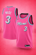 Miami Heat #3 Wade Pink Vice Jersey – City Edition Throwback