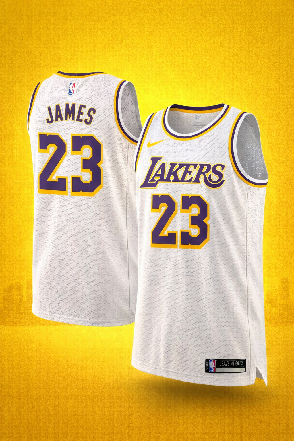 Los Angeles Lakers #23 James White Jersey – Icon Edition