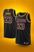 Los Angeles Lakers #23 James Black Jersey – Statement Edition