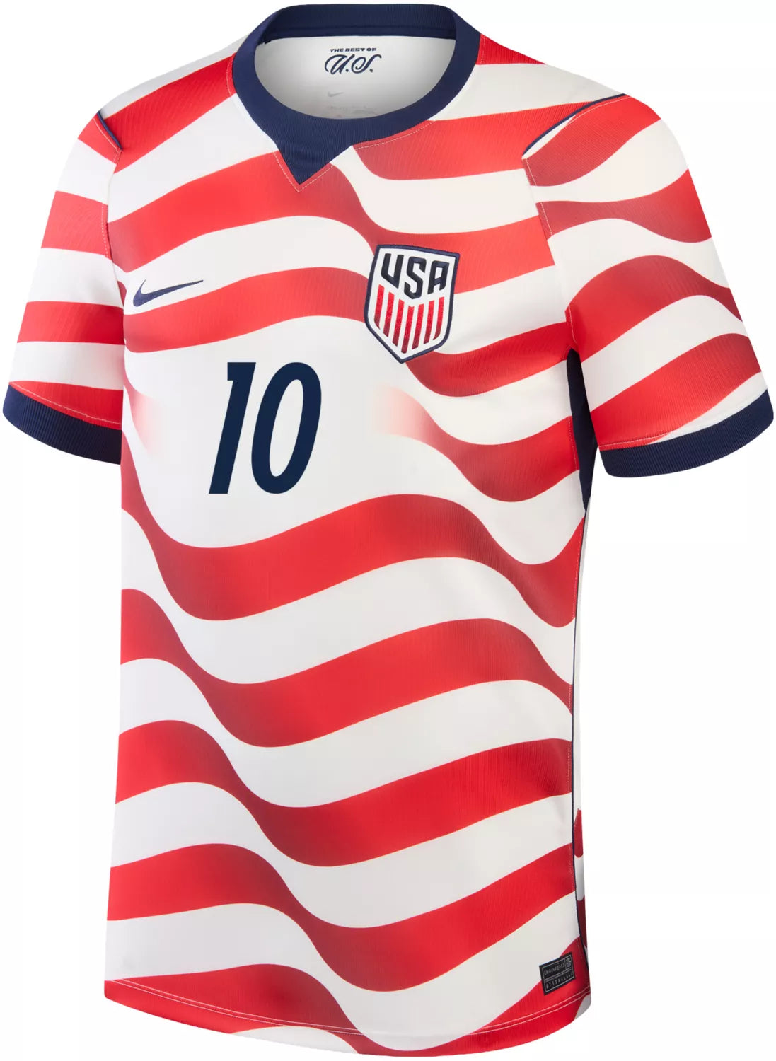 UNITED STATES 2026 HOME CRISTIAN PULISIC #10 RED & WHITE SOCCER JERSEY