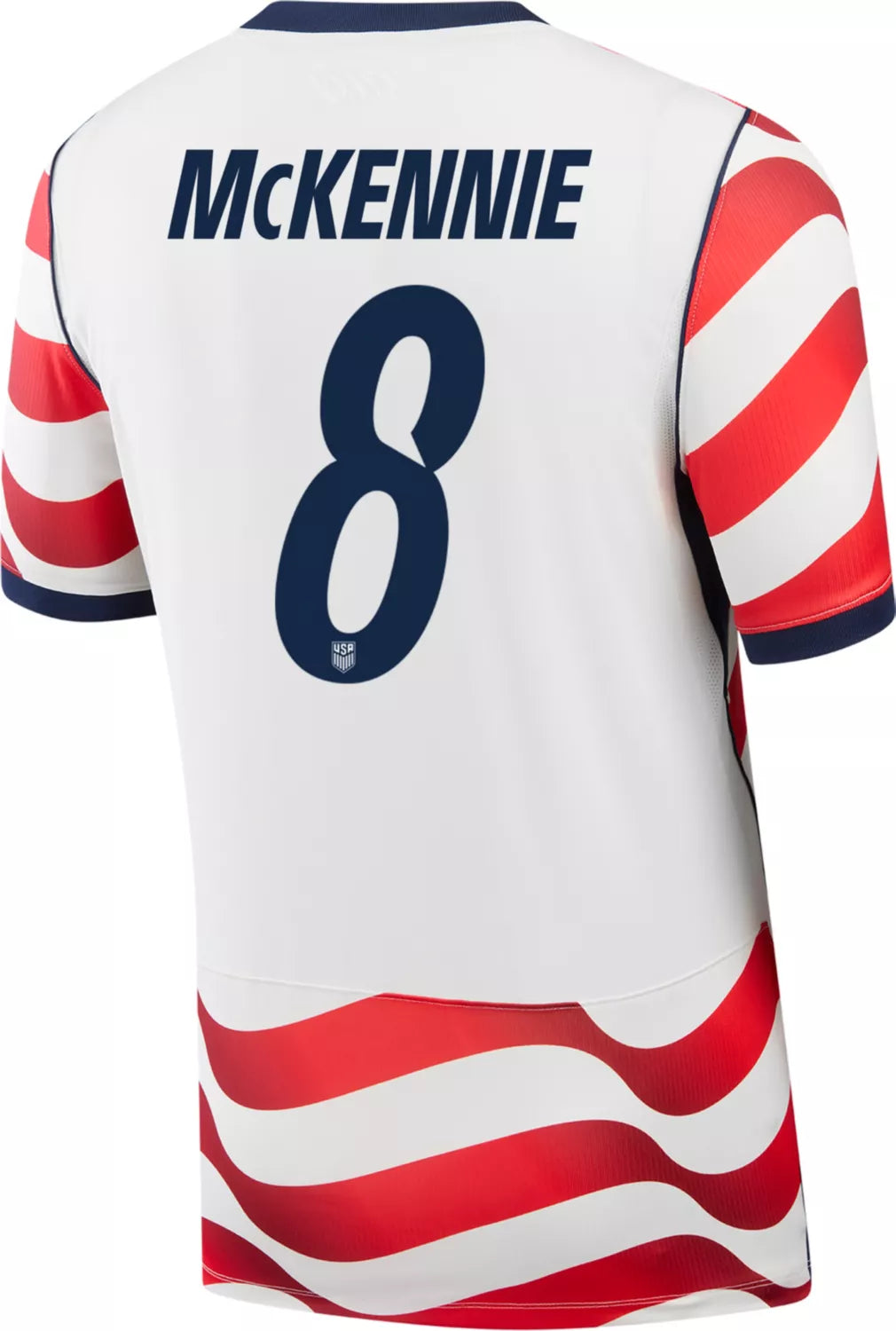 UNITED STATES 2026 HOME WESTON MCKENNIE #8 RED & WHITE SOCCER JERSEY