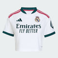 WOMEN'S REAL MADRID 2026 HOME WHITE CROPPED JERSEY