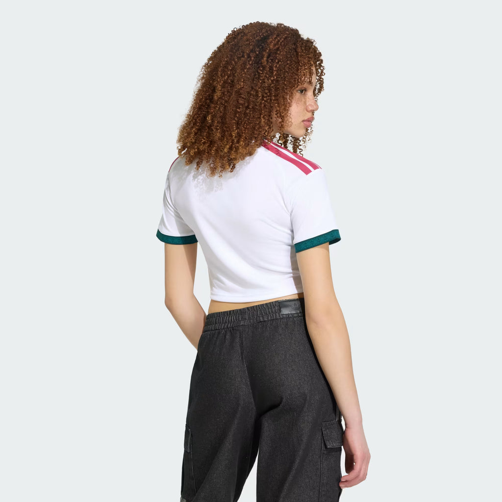 WOMEN'S REAL MADRID 2026 HOME WHITE CROPPED JERSEY