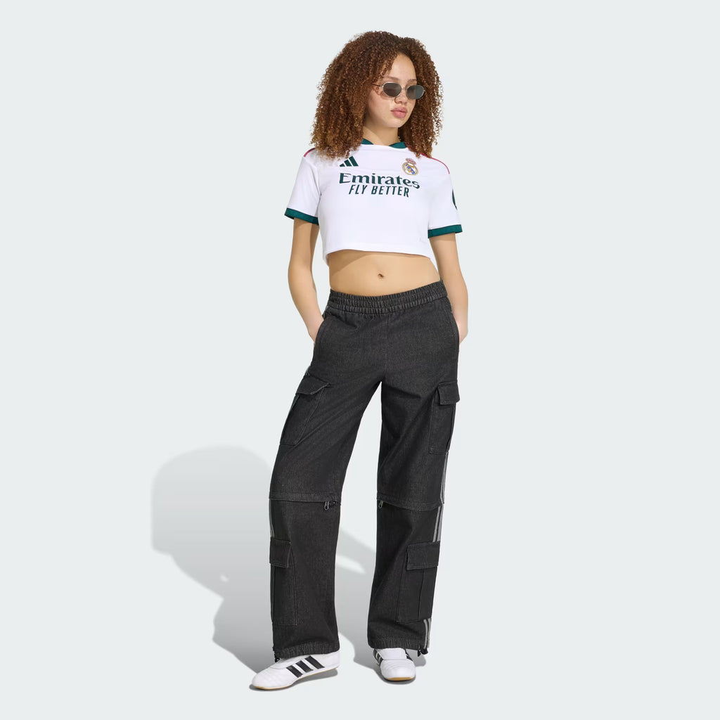 WOMEN'S REAL MADRID 2026 HOME WHITE CROPPED JERSEY