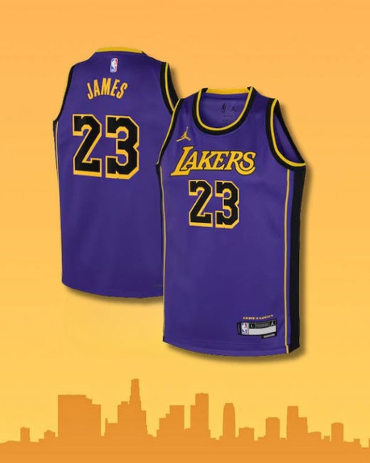 Los Angeles Lakers #23 James Purple Jersey – NBA Icon Edition