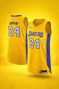 Los Angeles Lakers #24 Bryant Yellow Jersey – Retro Hardwood Classics Edition