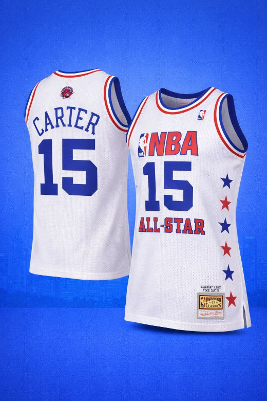 NBA All-Star #15 Carter White Jersey – 2003 Hardwood Classics Edition