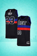 Detroit Pistons #23 Jaden Ivey Black City Edition Jersey – DET Edition