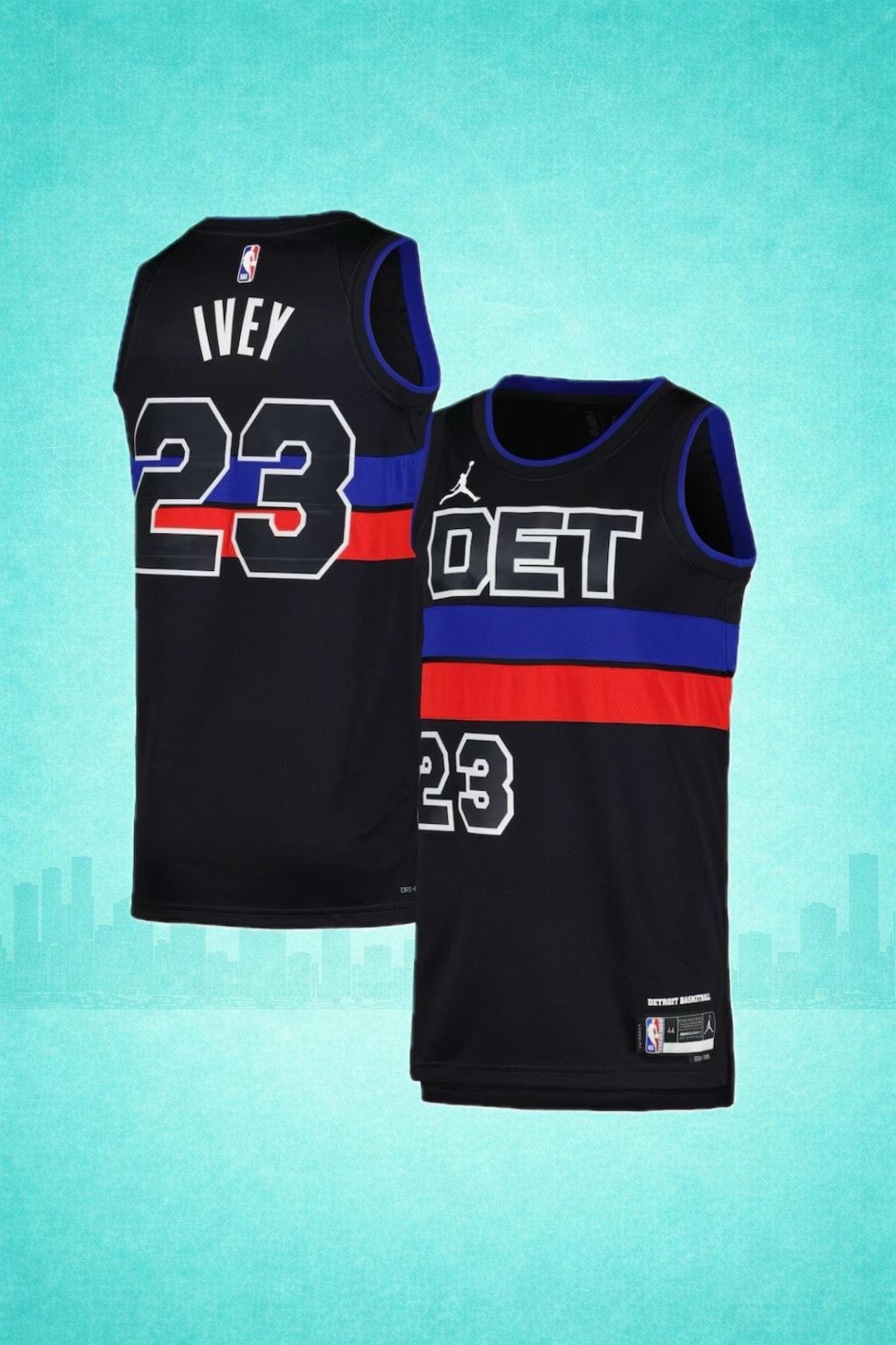 Detroit Pistons #23 Jaden Ivey Black City Edition Jersey – DET Edition