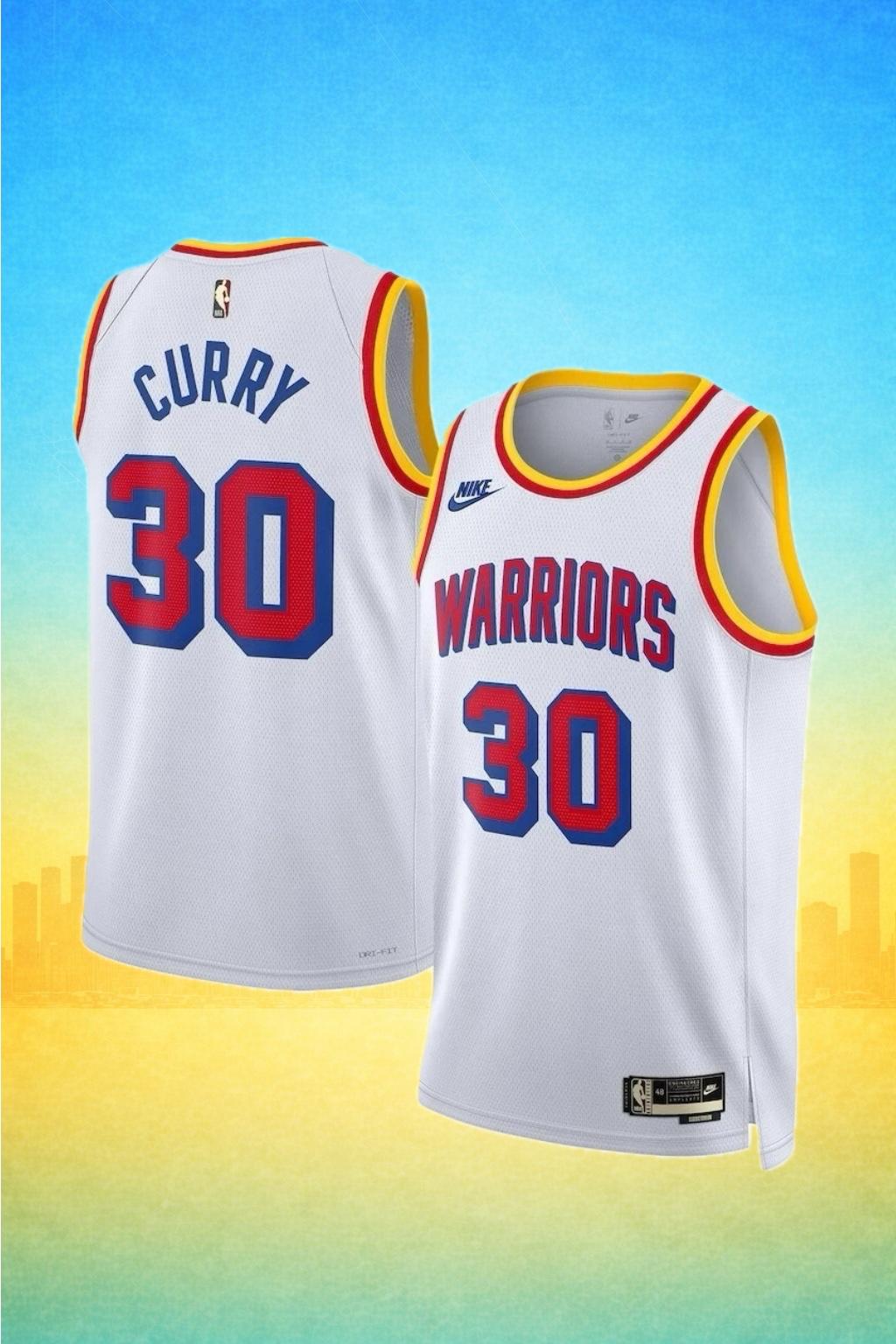 Golden State Warriors #30 Stephen Curry White Jersey – Classic Edition