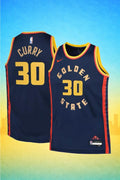 Golden State Warriors #30 Stephen Curry Navy Jersey – Statement Edition