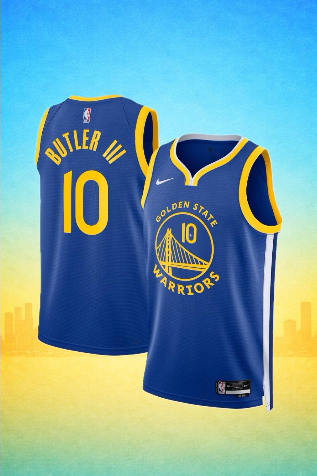 Golden State Warriors #10 Jimmy Butler III Blue Jersey – Icon Edition