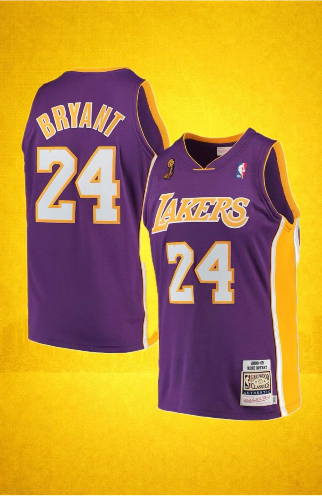 Los Angeles Lakers #24 Bryant Purple Jersey – 2008-09 Hardwood Classics Edition