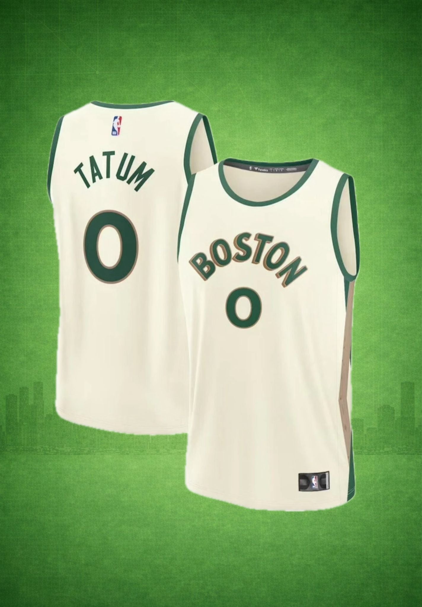 Boston Celtics #0 Tatum Cream City Edition Jersey – NBA Performance Uniform