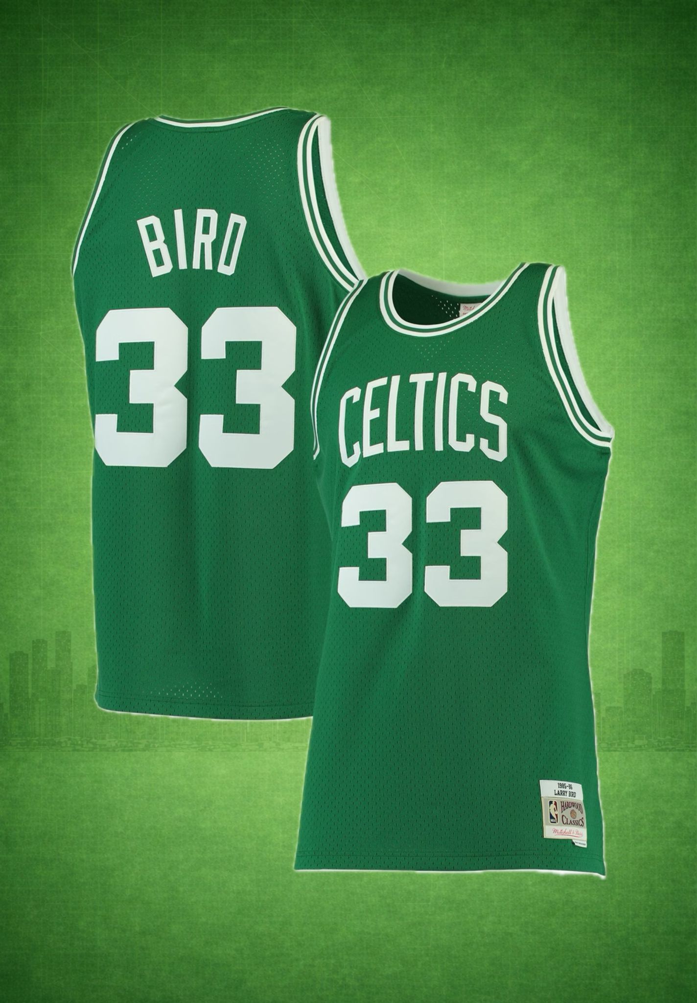 Boston Celtics #33 Bird Green Jersey – Hardwood Classics Throwback