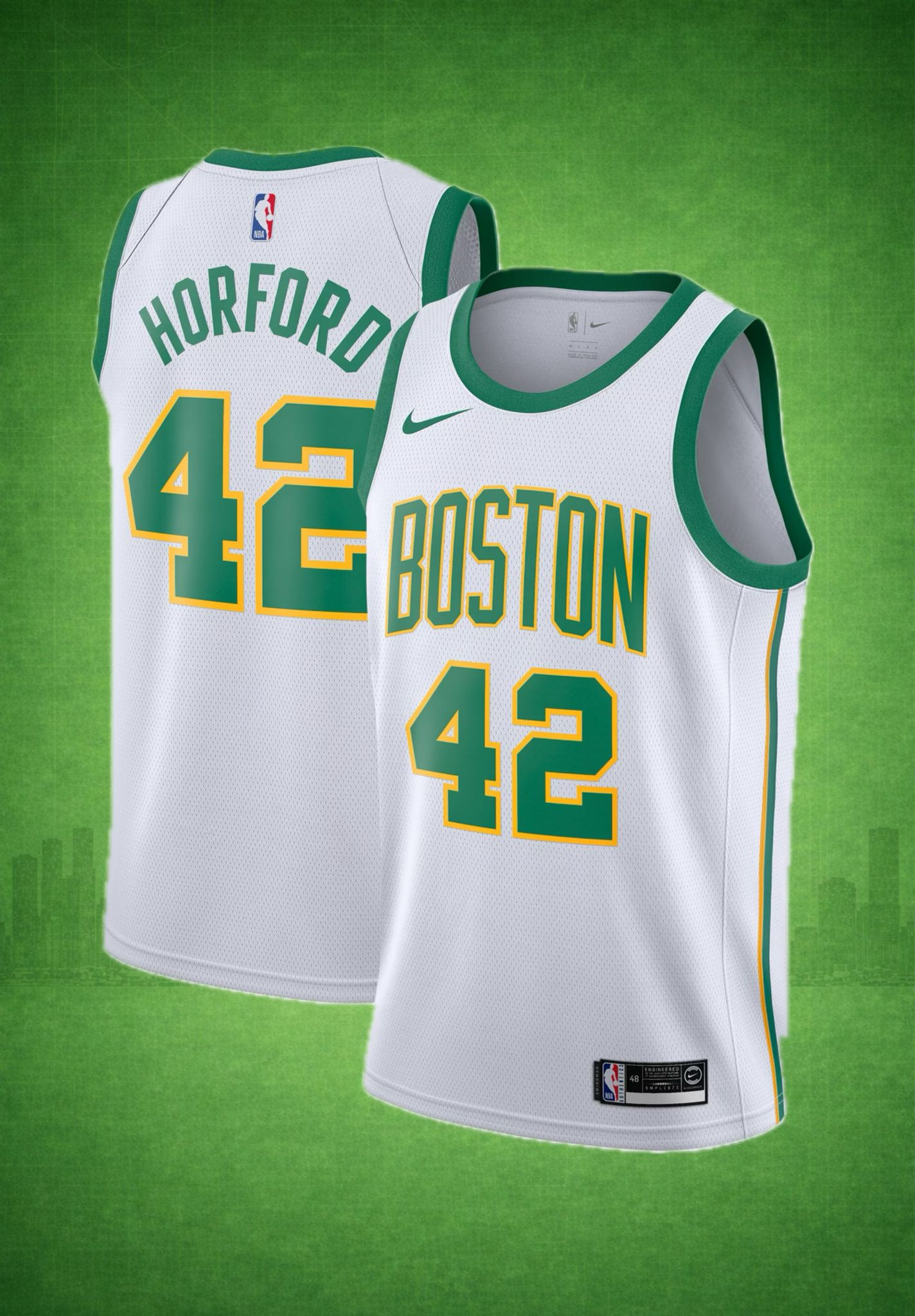 Boston Celtics #42 Horford White Association Edition Jersey – NBA Performance Uniform