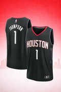 Houston Rockets #1 Thompson Black Jersey – Statement Edition