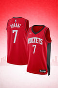 Houston Rockets #7 Kevin Durant Red Jersey – Icon Edition