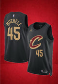 Cleveland Cavaliers #45 Mitchell Black Statement Jersey – NBA Alternate Edition