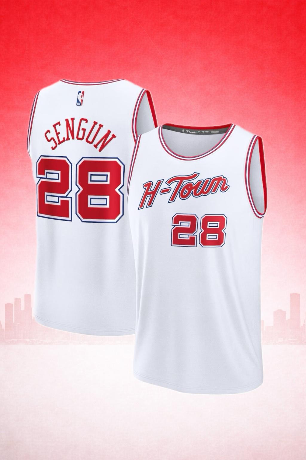 Houston Rockets #28 Alperen Şengün White Jersey – H-Town City Edition
