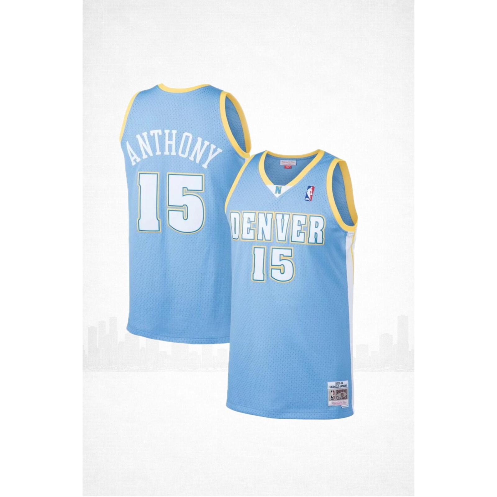 Denver Nuggets #15 Anthony 2003–04 Light Blue Home Jersey – Rookie Classic Edition