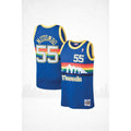 Denver Nuggets #55 Mutombo 1991–92 Blue Rainbow Throwback Jersey – Classic Edition