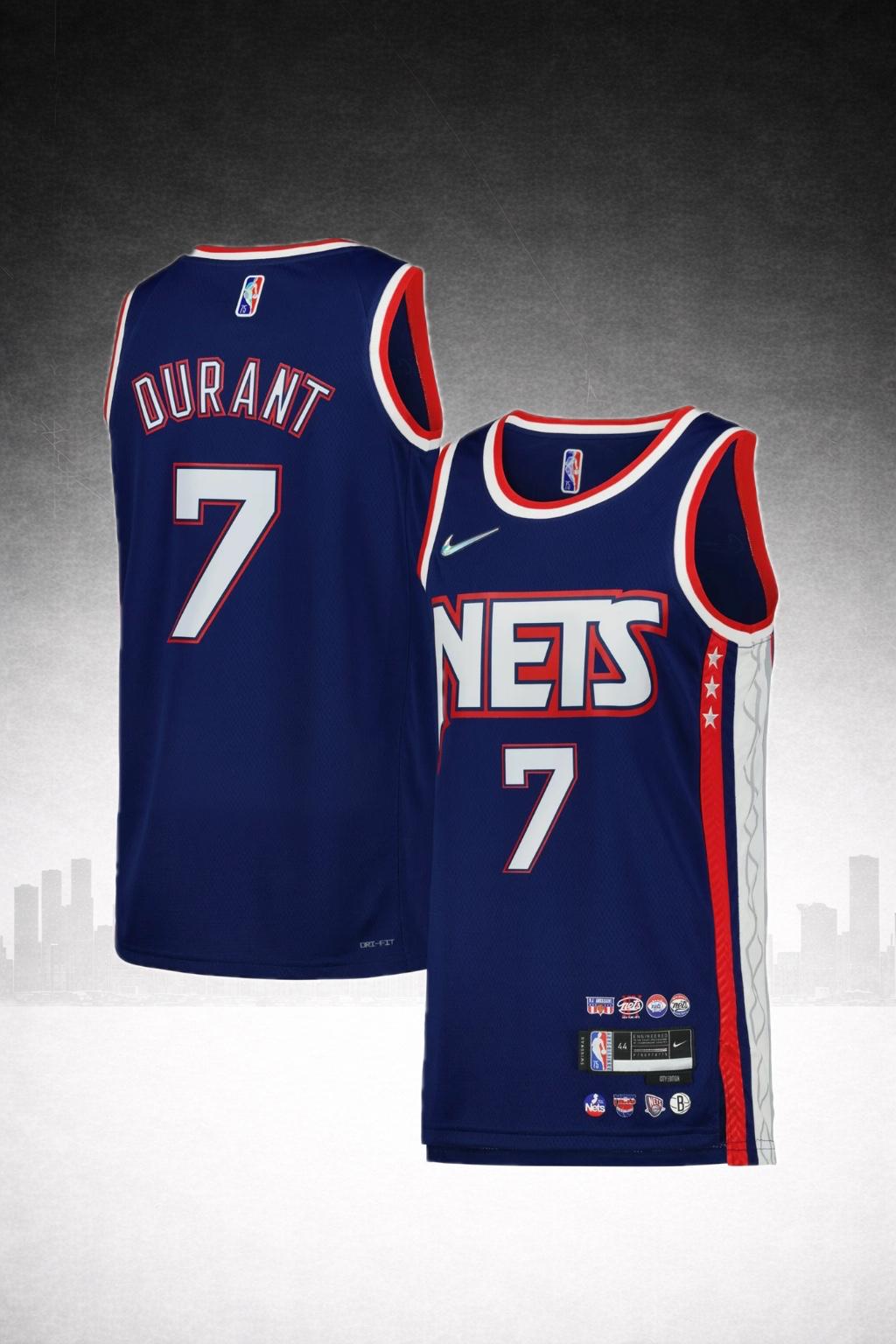 Brooklyn Nets #7 Durant Blue Statement Jersey – NBA Edition