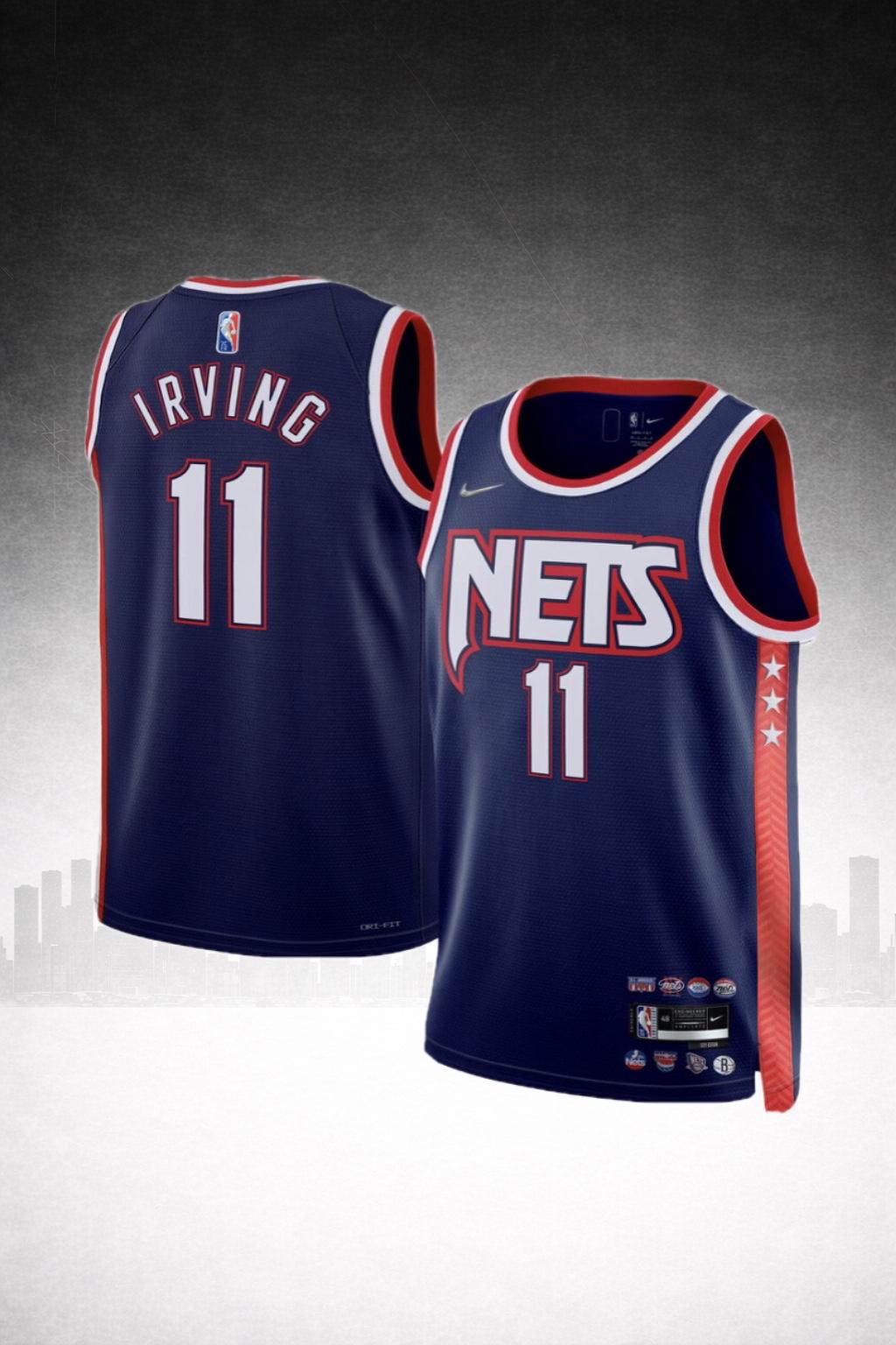 Brooklyn Nets #11 Irving Navy Statement Jersey – NBA Edition