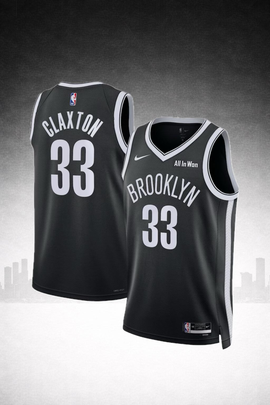 Brooklyn Nets #33 Claxton Black Icon Jersey – NBA Edition