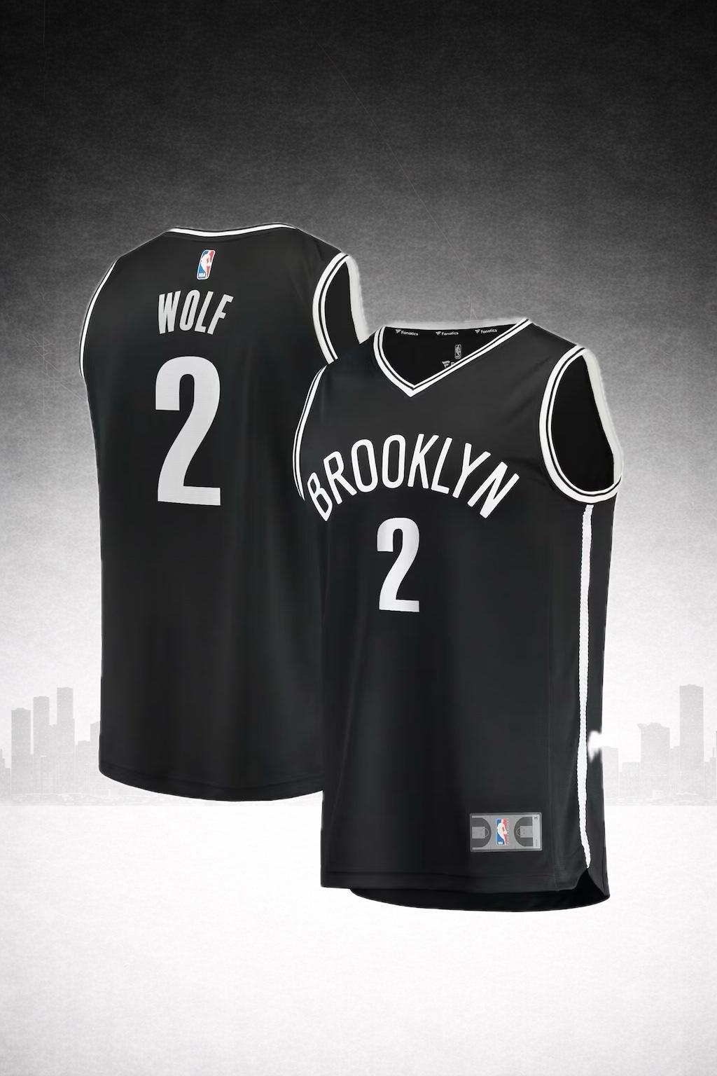 Brooklyn Nets #2 Wolf 2020–21 Black Icon Jersey – Icon Edition