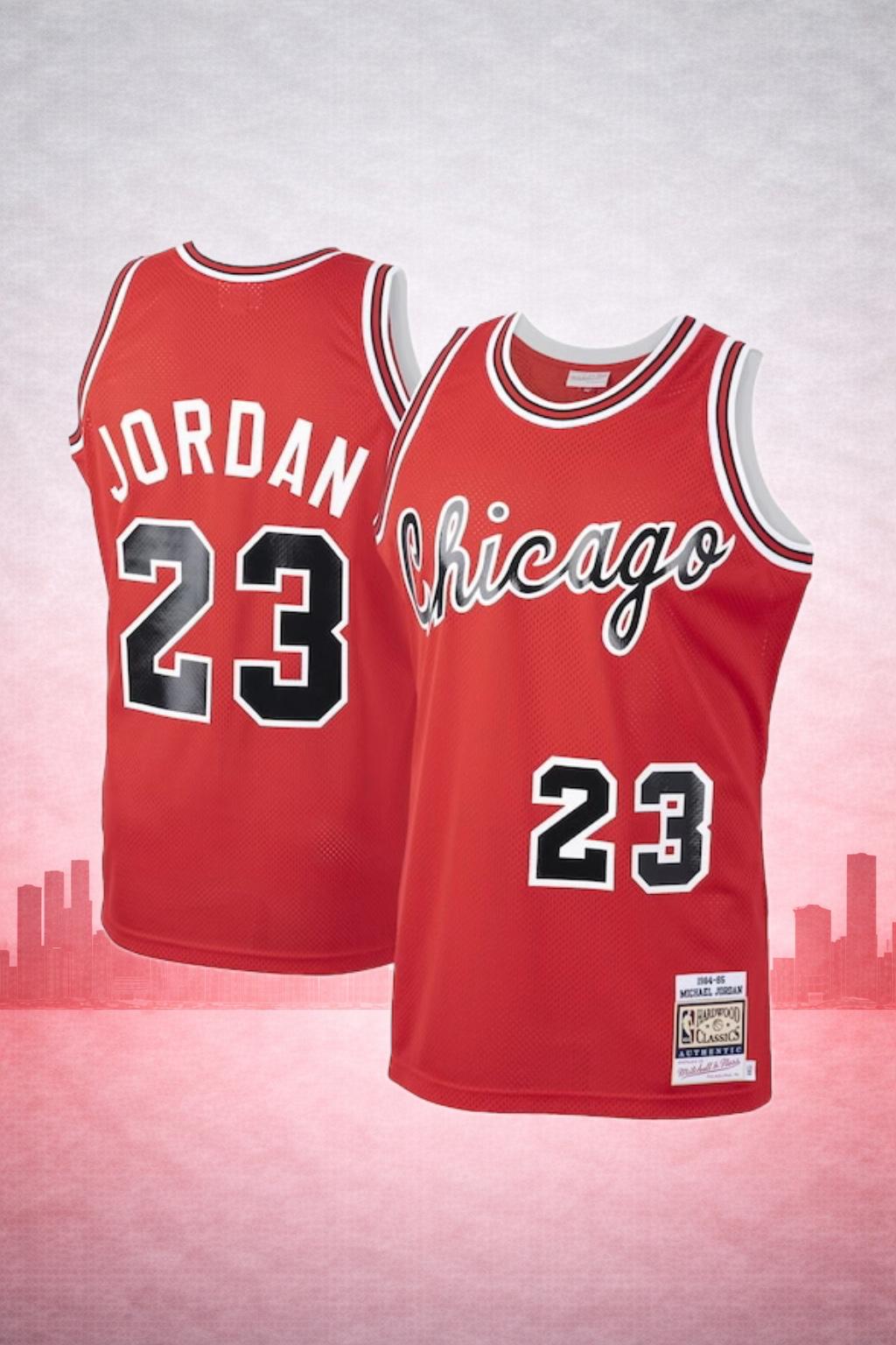 Chicago Bulls #23 Michael Jordan Red “Chicago” Jersey – NBA Hardwood Classics