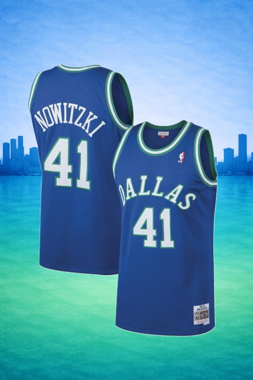 Dallas Mavericks #41 Dirk Nowitzki Jersey – NBA Hardwood Classics