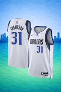 Dallas Mavericks #31 Klay Thompson White Jersey – NBA Association Edition