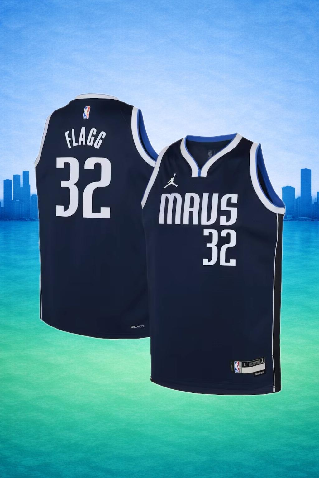 Dallas Mavericks #32 Cooper Flagg Navy Jersey – NBA Statement Edition