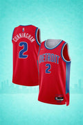 Detroit Pistons #2 Cade Cunningham Red Jersey – NBA Statement Edition