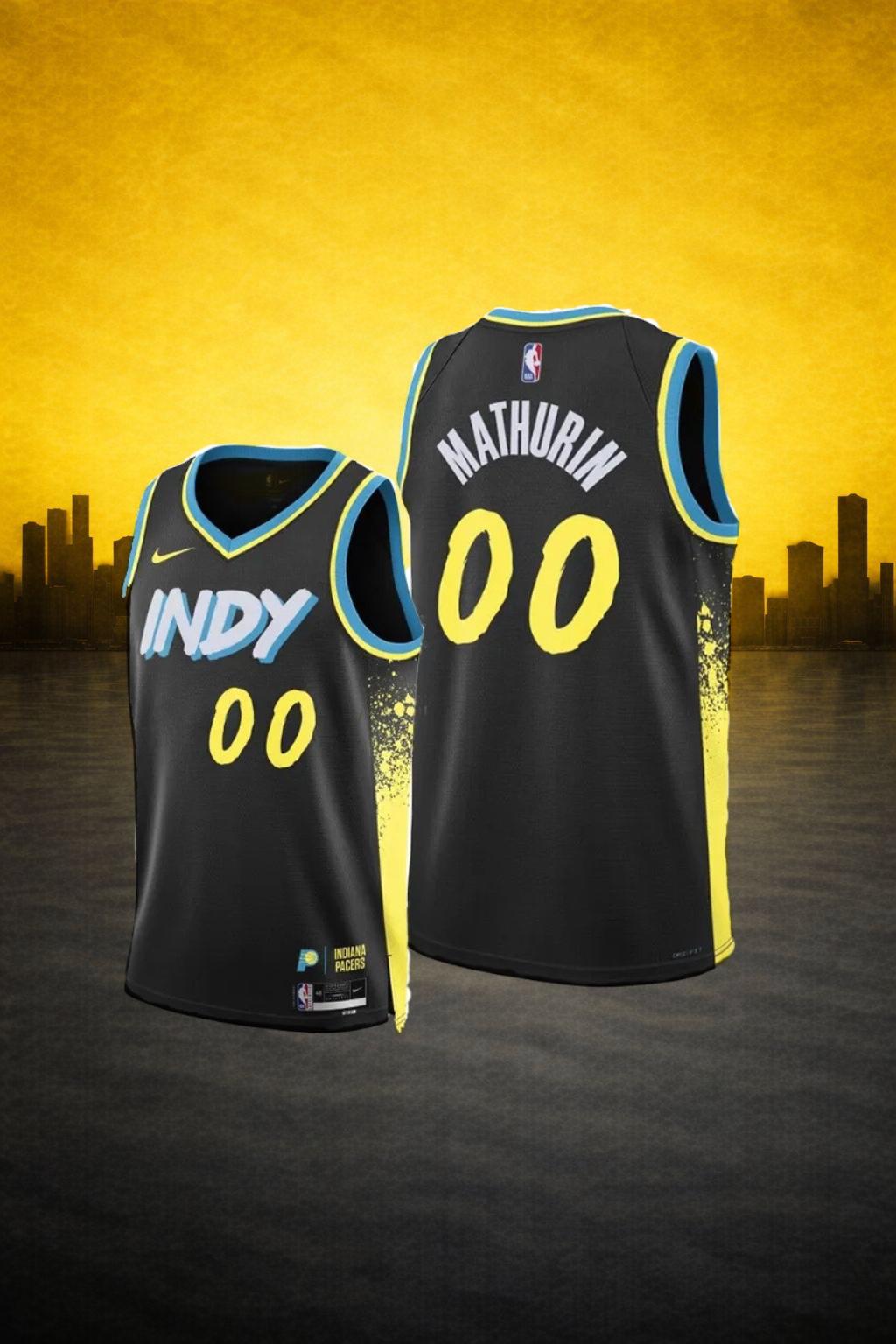 Indiana Pacers #00 Bennedict Mathurin Black Jersey – City Edition